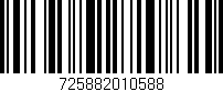 Código de barras (EAN, GTIN, SKU, ISBN): '725882010588'