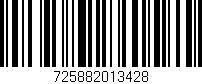 Código de barras (EAN, GTIN, SKU, ISBN): '725882013428'
