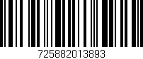 Código de barras (EAN, GTIN, SKU, ISBN): '725882013893'