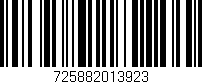 Código de barras (EAN, GTIN, SKU, ISBN): '725882013923'