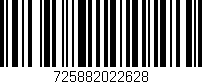 Código de barras (EAN, GTIN, SKU, ISBN): '725882022628'