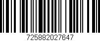 Código de barras (EAN, GTIN, SKU, ISBN): '725882027647'