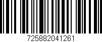 Código de barras (EAN, GTIN, SKU, ISBN): '725882041261'