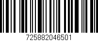 Código de barras (EAN, GTIN, SKU, ISBN): '725882046501'