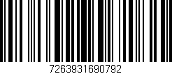 Código de barras (EAN, GTIN, SKU, ISBN): '7263931690792'