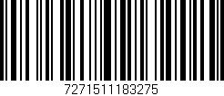 Código de barras (EAN, GTIN, SKU, ISBN): '7271511183275'