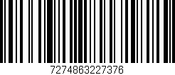 Código de barras (EAN, GTIN, SKU, ISBN): '7274863227376'