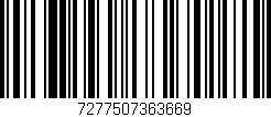 Código de barras (EAN, GTIN, SKU, ISBN): '7277507363669'