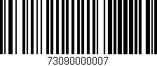 Código de barras (EAN, GTIN, SKU, ISBN): '73090000007'