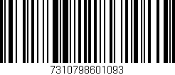 Código de barras (EAN, GTIN, SKU, ISBN): '7310798601093'