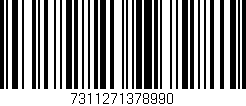 Código de barras (EAN, GTIN, SKU, ISBN): '7311271378990'