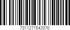 Código de barras (EAN, GTIN, SKU, ISBN): '7311271542070'