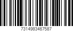 Código de barras (EAN, GTIN, SKU, ISBN): '7314983467587'