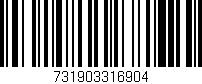 Código de barras (EAN, GTIN, SKU, ISBN): '731903316904'
