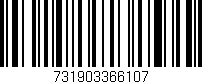 Código de barras (EAN, GTIN, SKU, ISBN): '731903366107'