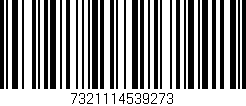Código de barras (EAN, GTIN, SKU, ISBN): '7321114539273'