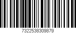 Código de barras (EAN, GTIN, SKU, ISBN): '7322538309879'