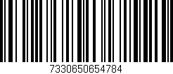 Código de barras (EAN, GTIN, SKU, ISBN): '7330650654784'