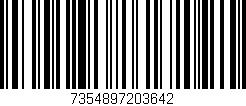 Código de barras (EAN, GTIN, SKU, ISBN): '7354897203642'