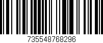 Código de barras (EAN, GTIN, SKU, ISBN): '735548768296'