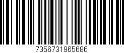 Código de barras (EAN, GTIN, SKU, ISBN): '7356731965686'