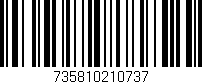 Código de barras (EAN, GTIN, SKU, ISBN): '735810210737'