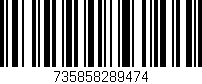 Código de barras (EAN, GTIN, SKU, ISBN): '735858289474'