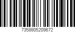 Código de barras (EAN, GTIN, SKU, ISBN): '7358805209672'