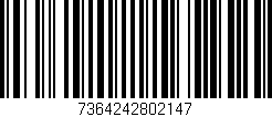 Código de barras (EAN, GTIN, SKU, ISBN): '7364242802147'