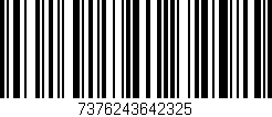Código de barras (EAN, GTIN, SKU, ISBN): '7376243642325'