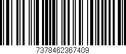 Código de barras (EAN, GTIN, SKU, ISBN): '7378462367409'