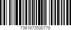 Código de barras (EAN, GTIN, SKU, ISBN): '7381872500779'