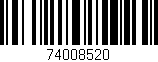 Código de barras (EAN, GTIN, SKU, ISBN): '74008520'