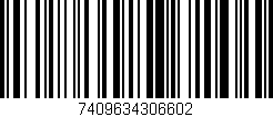 Código de barras (EAN, GTIN, SKU, ISBN): '7409634306602'