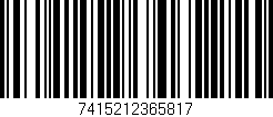 Código de barras (EAN, GTIN, SKU, ISBN): '7415212365817'