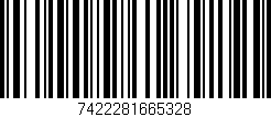 Código de barras (EAN, GTIN, SKU, ISBN): '7422281665328'