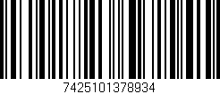 Código de barras (EAN, GTIN, SKU, ISBN): '7425101378934'