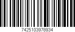 Código de barras (EAN, GTIN, SKU, ISBN): '7425103978934'