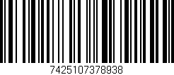 Código de barras (EAN, GTIN, SKU, ISBN): '7425107378938'