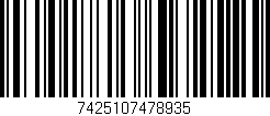 Código de barras (EAN, GTIN, SKU, ISBN): '7425107478935'