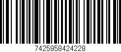 Código de barras (EAN, GTIN, SKU, ISBN): '7425958424228'