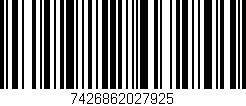 Código de barras (EAN, GTIN, SKU, ISBN): '7426862027925'