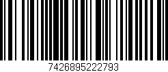 Código de barras (EAN, GTIN, SKU, ISBN): '7426895222793'