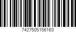 Código de barras (EAN, GTIN, SKU, ISBN): '7427505156163'