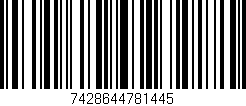 Código de barras (EAN, GTIN, SKU, ISBN): '7428644781445'