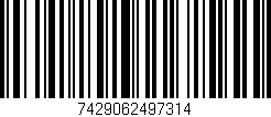 Código de barras (EAN, GTIN, SKU, ISBN): '7429062497314'