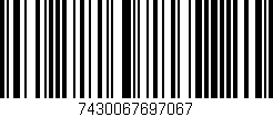 Código de barras (EAN, GTIN, SKU, ISBN): '7430067697067'