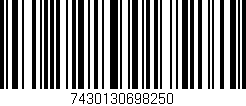 Código de barras (EAN, GTIN, SKU, ISBN): '7430130698250'