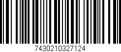 Código de barras (EAN, GTIN, SKU, ISBN): '7430210327124'