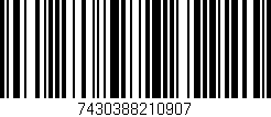 Código de barras (EAN, GTIN, SKU, ISBN): '7430388210907'
